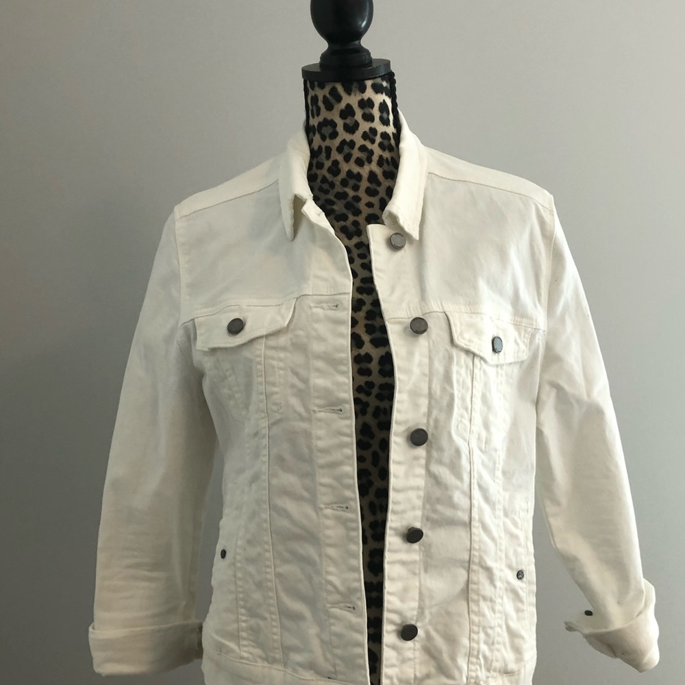 Liverpool white denim jacket